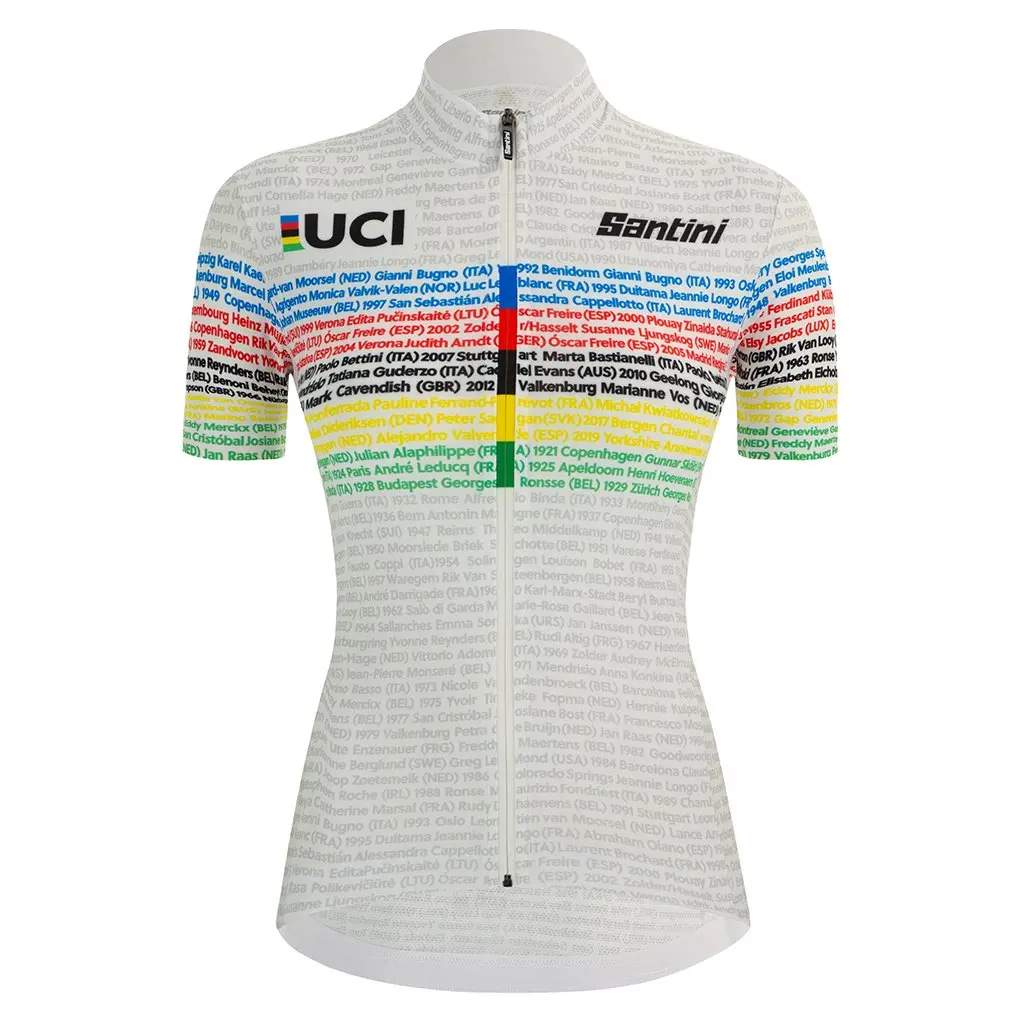 Santini Womens Uci Road 100 Champions Jersey - Print 1