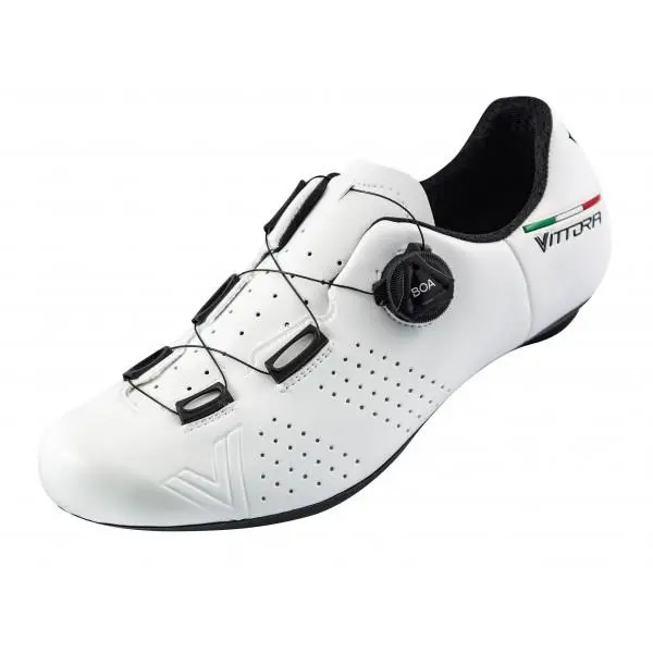 Vittoria Road Cycling Shoes Nylon Sole Alise White 1