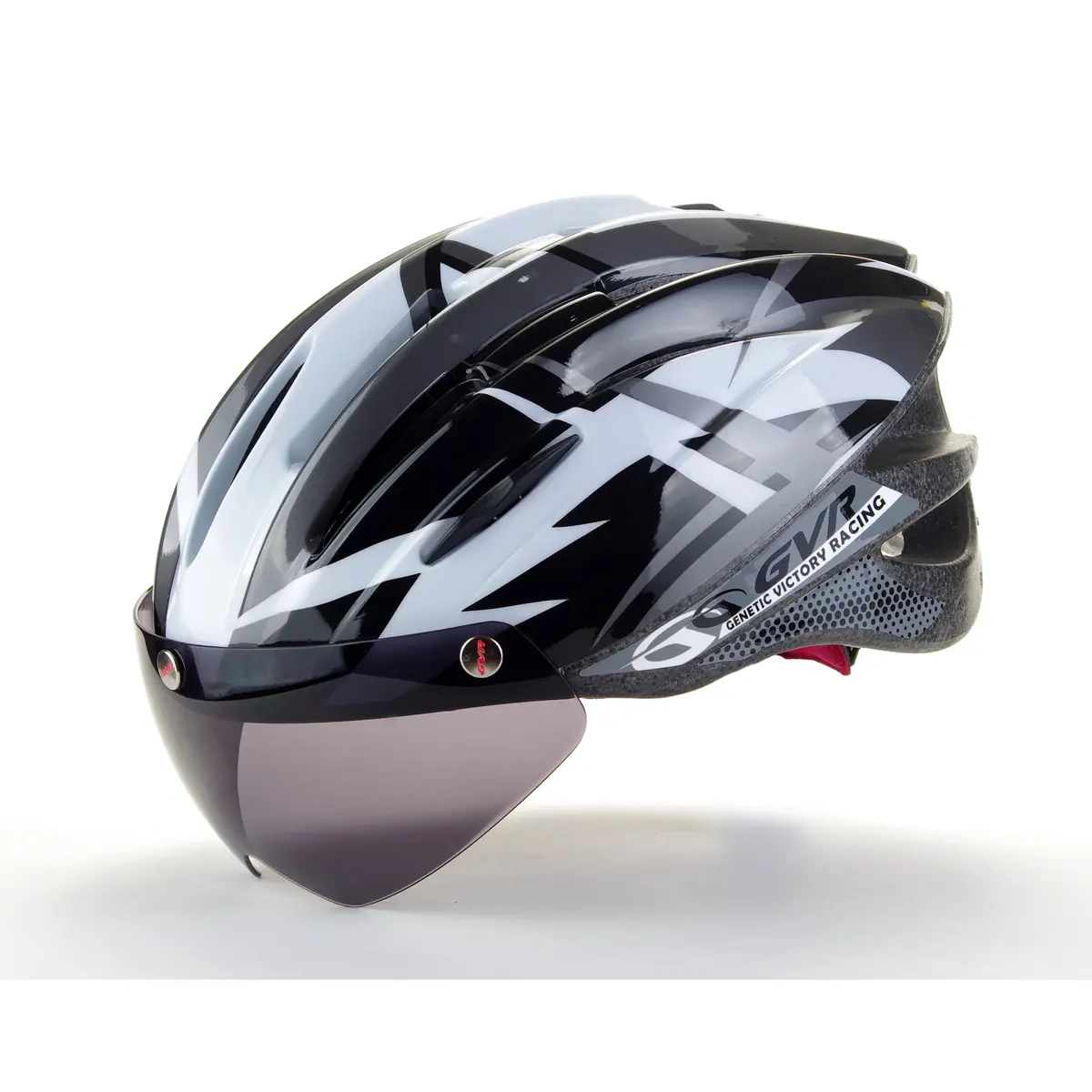 Gvr Bicycle Adult Helmet Jump Silver With Visor G203vjpml-Blk 1