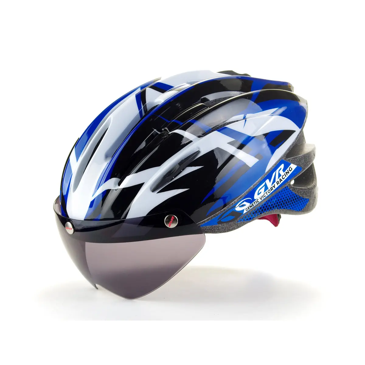 Gvr Bicycle Adult Helmet Jump Blue With Visor G203vjpml-Blk 1