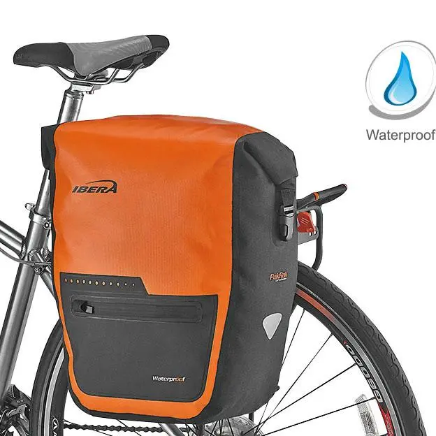 Ibera Waterproof Pakrak Panniers 1 Piece - Orange 1