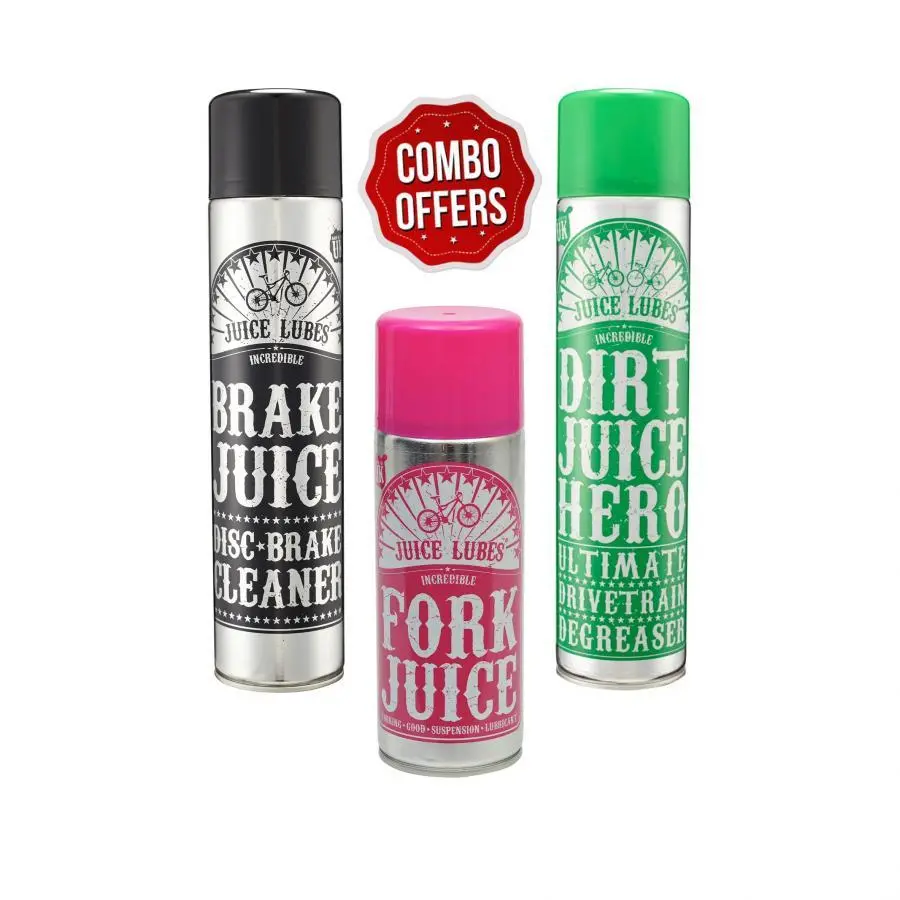 Juice Lubes Spray Combo-Brake Juice,Fork Juice, Dirt Juice Hero - Pack Of 3 1