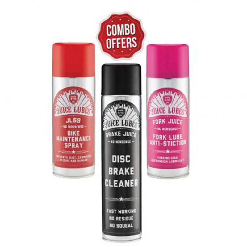 Juice Lubes Spray Combo-Brake Juice, Fork Juice, Jl-69 Maint Spray - Pack Of 3 1