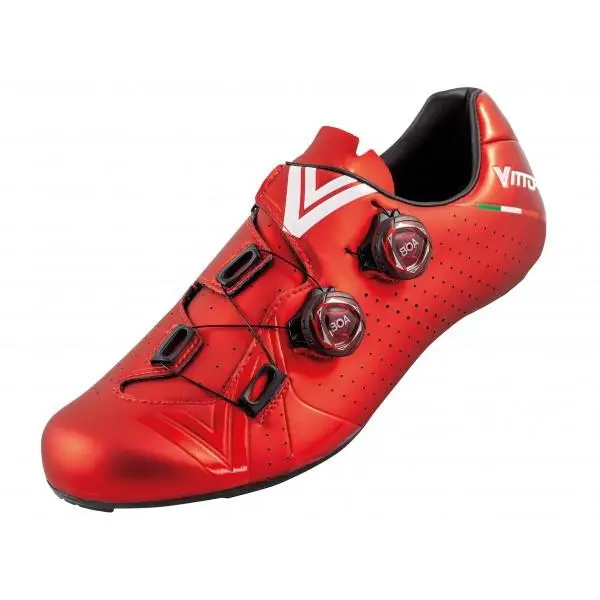 Vittoria Road Cycling Shoes Carbon Sole Velar Red 1