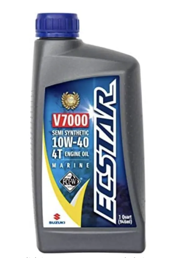 Oem Suzuki Marine Outboard Synthetic Blend 4-Cycle Engine Oil 10W-40 Quart Suz-990C0-01E30-Qua 1