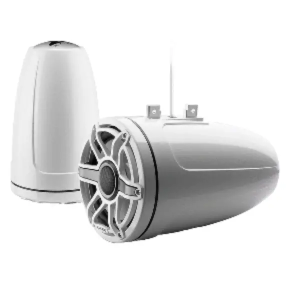 Jl Audio M6 Series 8.8" Enclosed Tower Coaxial System W/Gloss White Sport Grille - M6-880Etxv3-Gw-S-Gwgw 010-03282-00 1