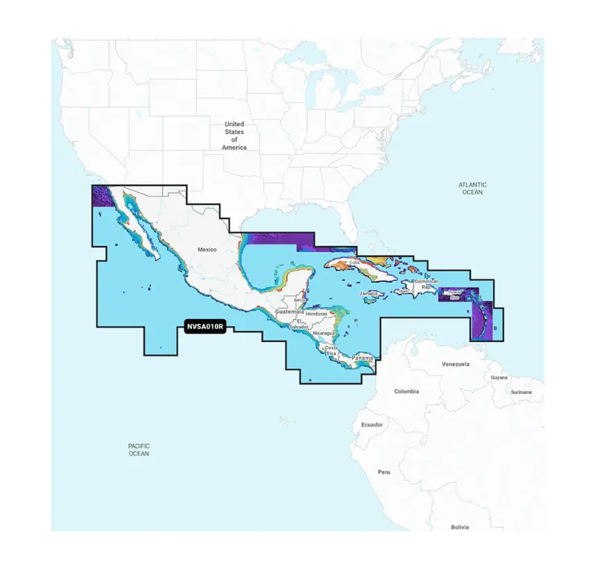 Garmin Navionics Vision+™ Nvsa010r Central America & Caribbean 010-C1451-00 1