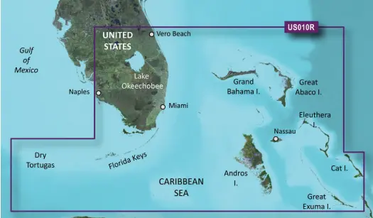 Garmin Bluechart® G3 Vision® Hd - Vus010r - Southeast Florida - Microsd™/Sd™ 010-C0711-00 1