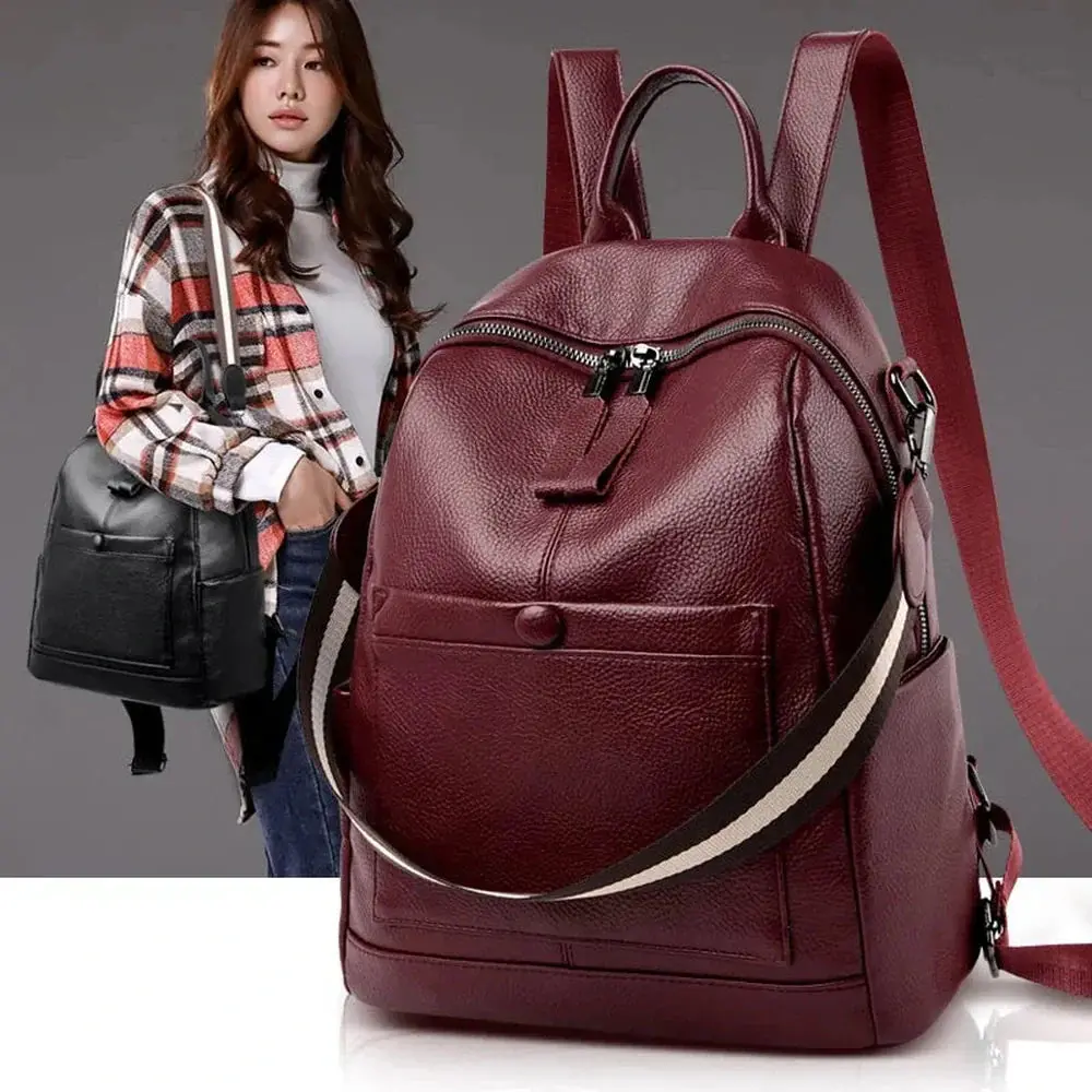 Copied - Sleek Premium Leather Backpack 1