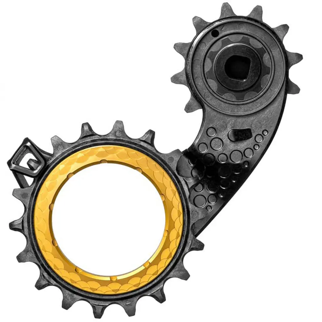 Absolute Black Hollowcage Carbon - Ceramic Ospw For Sram Etap Axs Road 12 Sp - Gold 1