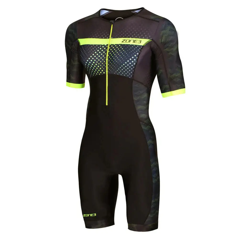 Zone3 Revolution Short Sleeve Full Print Mens Trisuit 1
