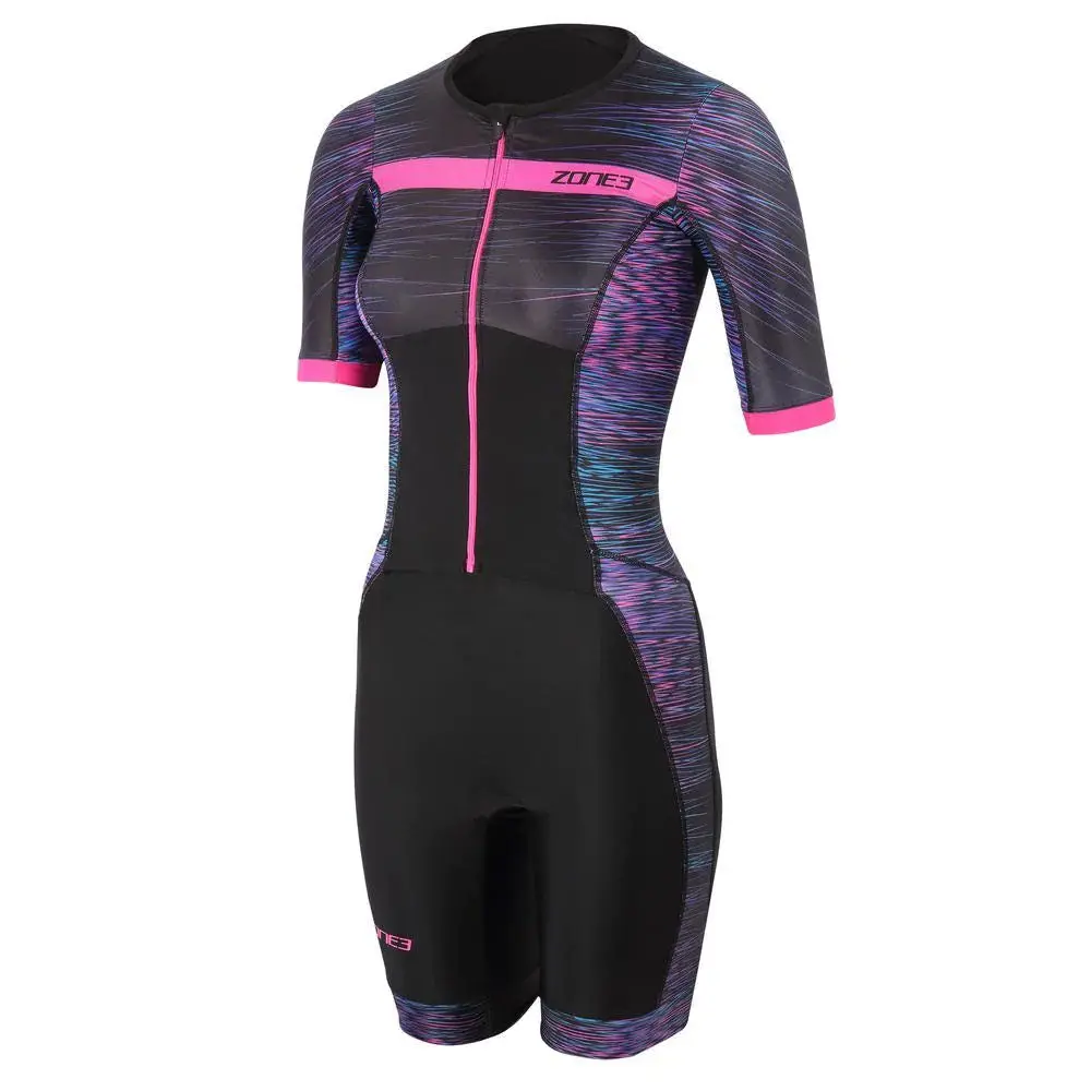 Zone3 Momentum Short Sleeve Full Print Womens Trisuit 1