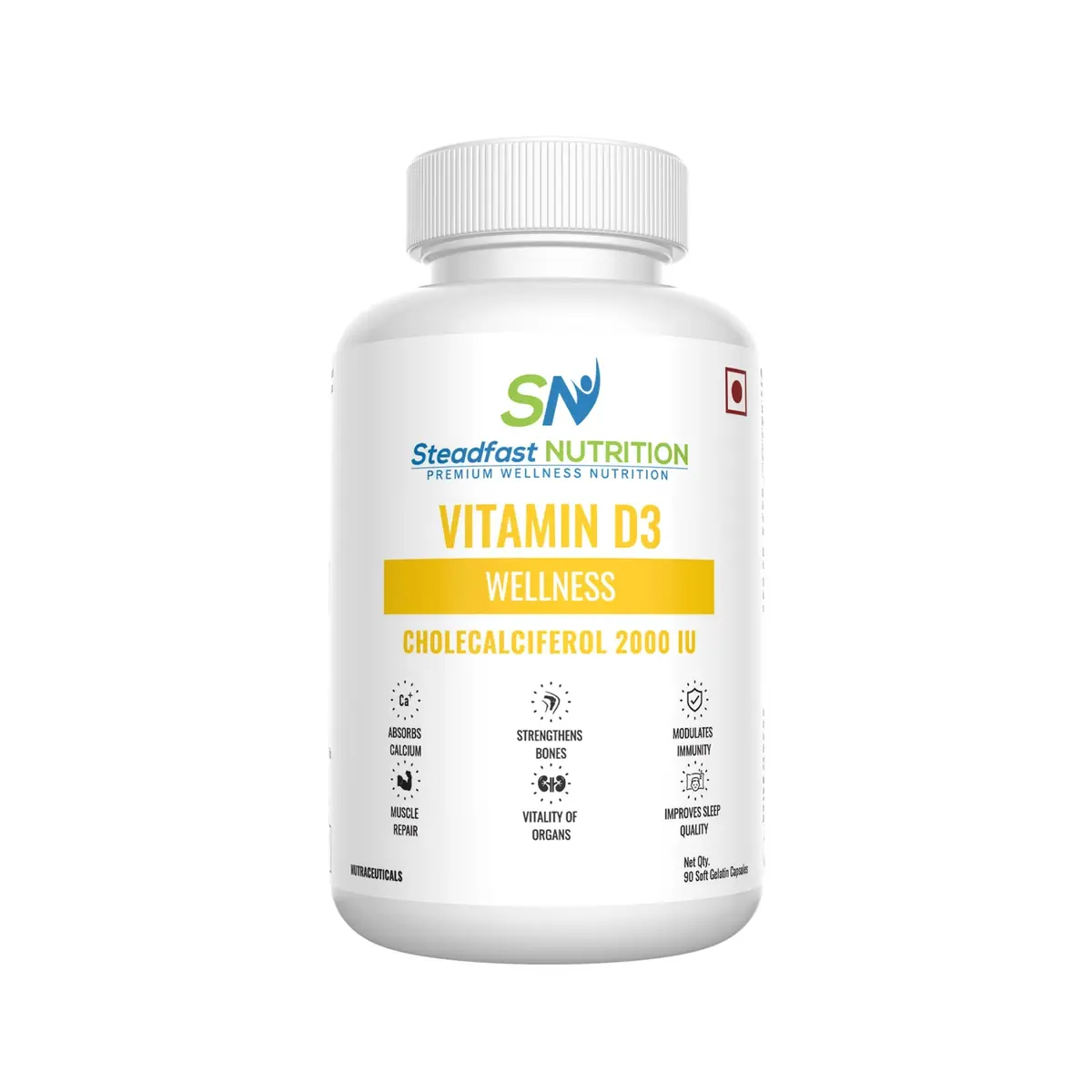 Steadfast Vitamin D3, Box Of 90 Capsules 1