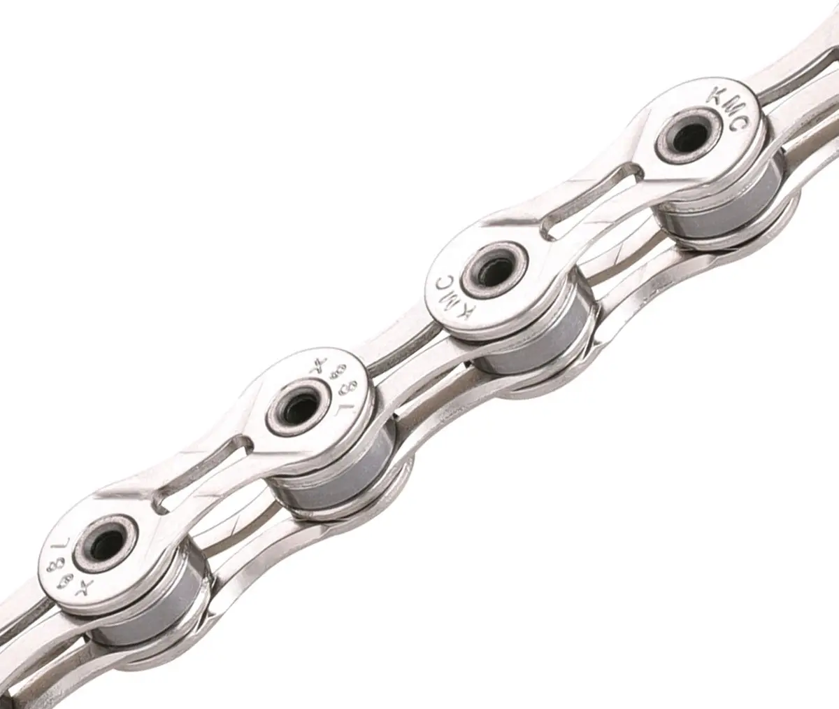 Kmc X9sl-08 116 Links Bicycle Chain - Silver/Silver 1