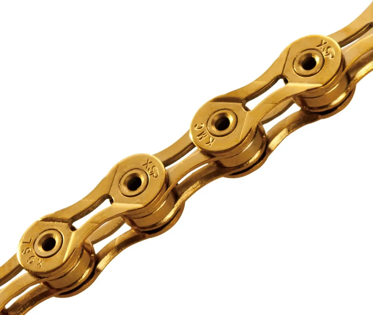 Kmc X9sl-08 Ti 116 Links Bicycle Chain - Gold/Gold 1