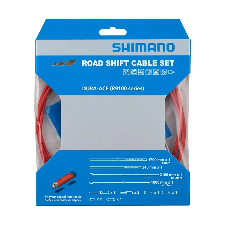 Shimano Dura-Ace Sp41 Polymer-Coated Derailleur Cable Set - R9100 2