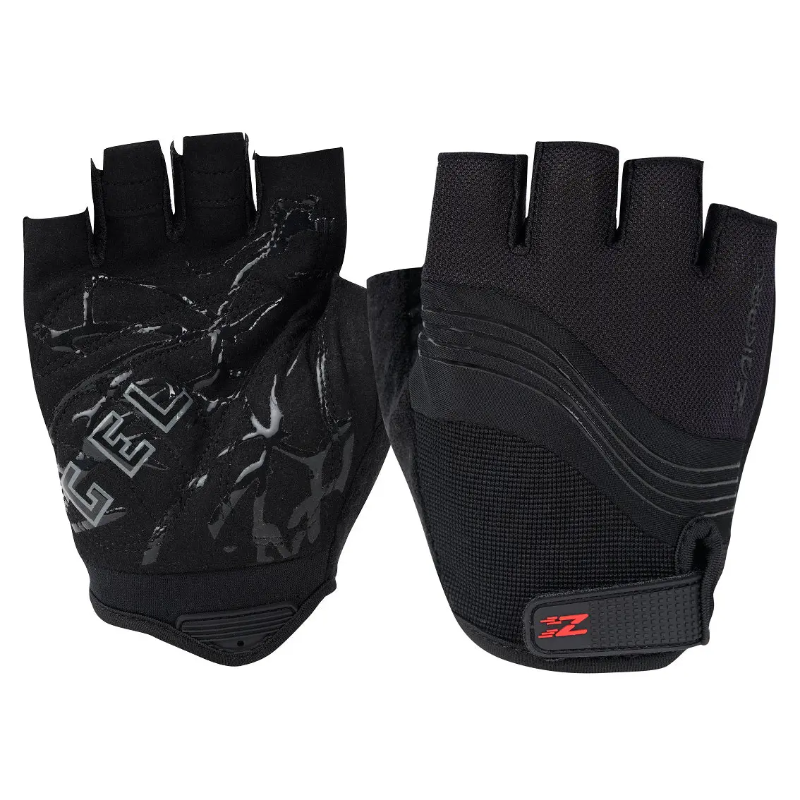 Zakpro Gel Series Anti-Slip Professional Half Finger Cycling Gloves - Black 1