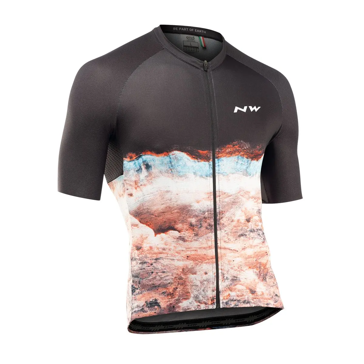 Northwave Earth Jersey - Black/Siena Orange 1
