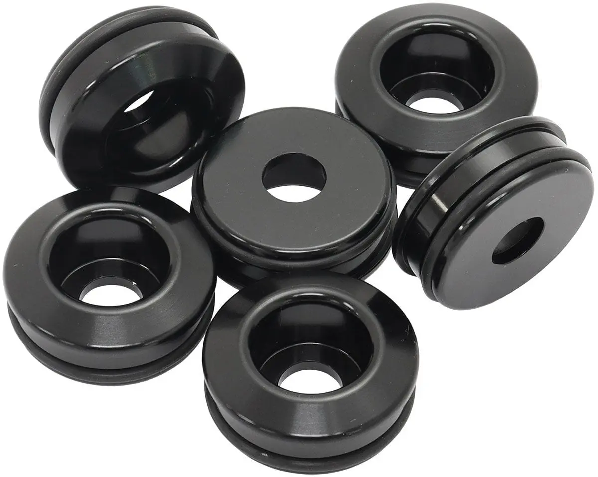 Black Rb25De/Rb25Det Fuel Injector Seat Adapters 1