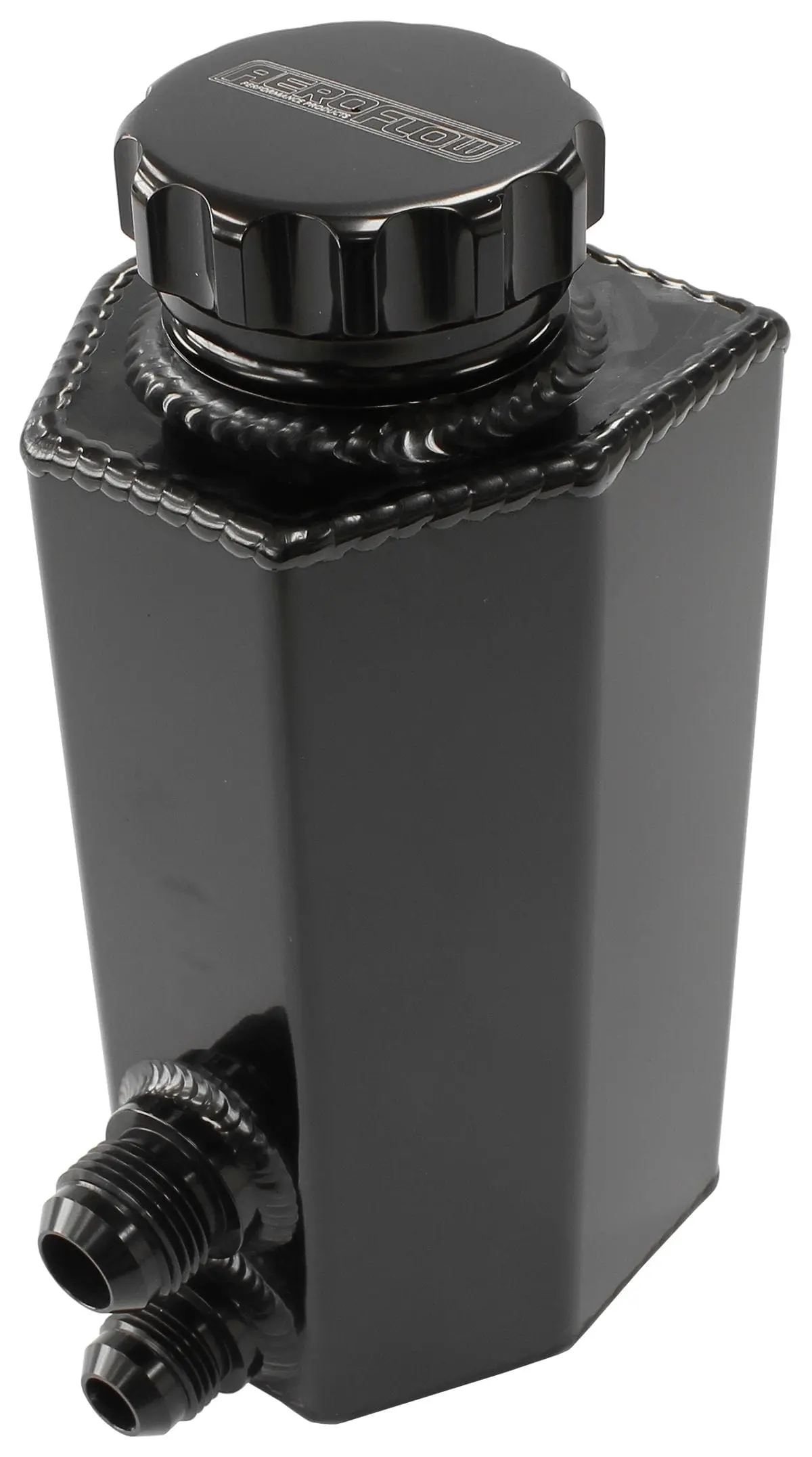 Billet Aluminum Universal Power Steering Reservoir Tank – Black Af77-1032Blk 1