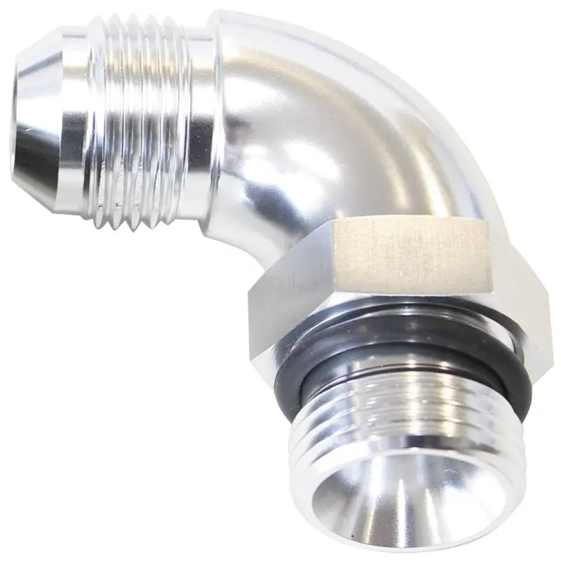Af903-12S 90° Orb-To-An Adapter – -12 Orb To -12An, Full-Flow Design 1
