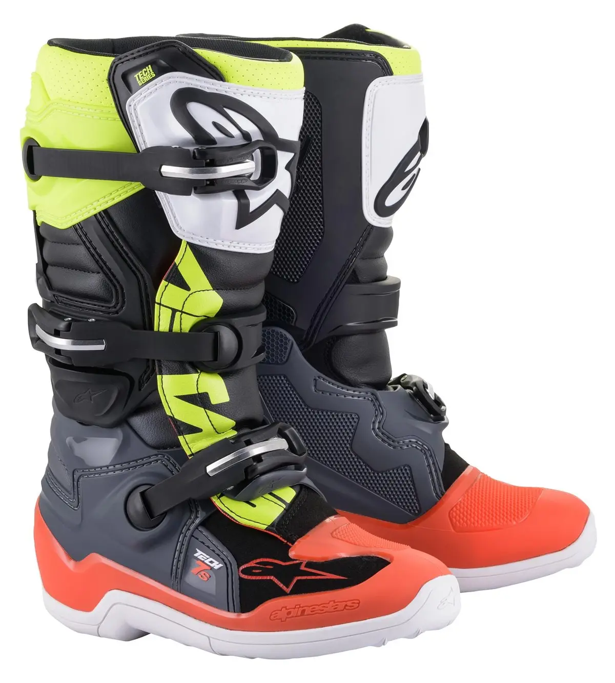Alpinestars Mx Tech 7S Motocross Boots – Lightweight, Reinforced Off-Road Footwear (2015017-9058-2) 1
