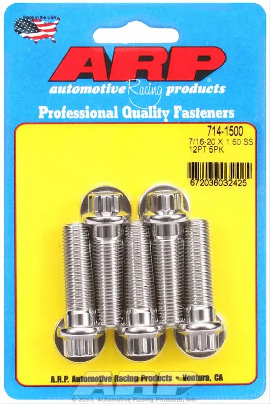 Arp Stainless Steel Socket Head Cap Screws – Grade 8740 Alloy, 714-1500 Set 1