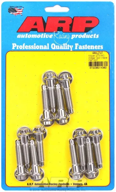 Stainless Steel 12-Point Intake Manifold Bolt Set – High-Strength Fastener Kit (Ar444-2101) 1