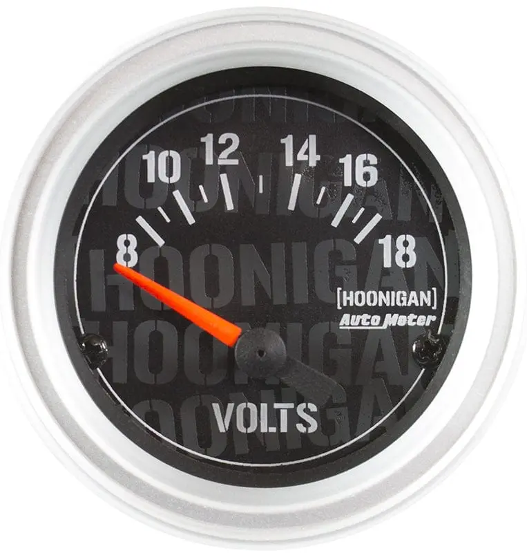 Hoonigan Au4391-09000 Oil Pressure & Voltmeter Combo Gauge 1