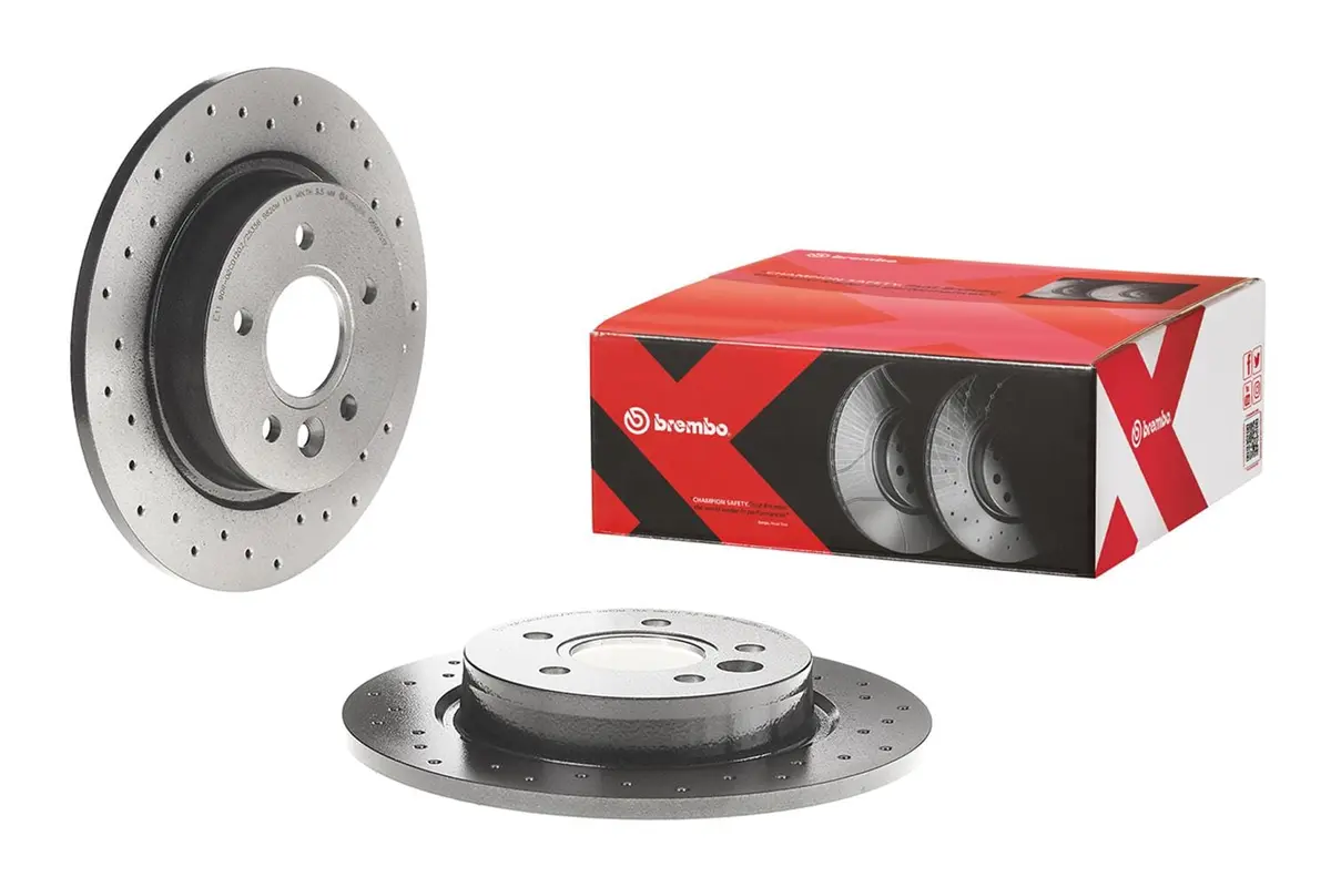 Brembo 08.9975.1X Premium Brake Rotors – Uv-Coated, Vented & Slotted Performance Discs 1