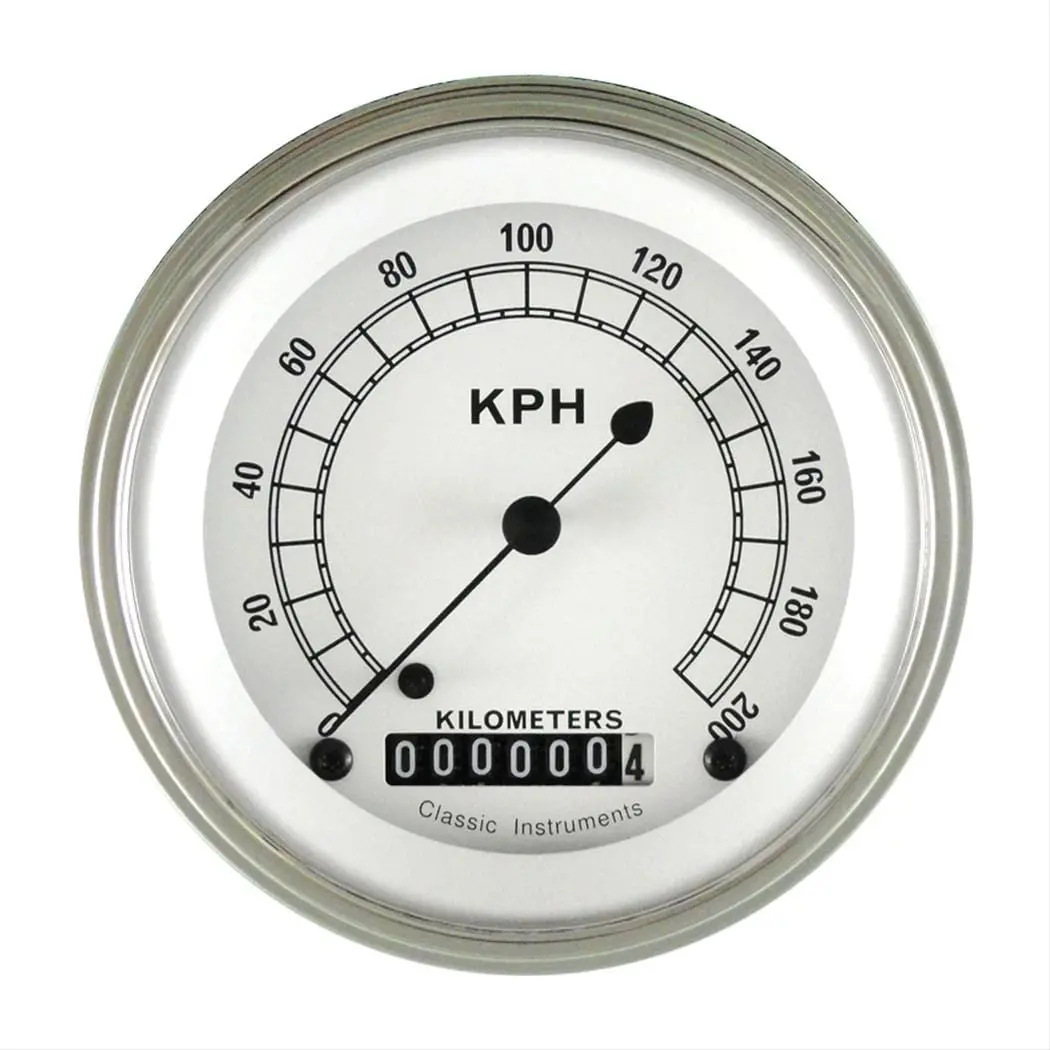 Classic White Series Analog Speedometer – Cw59Slf 1