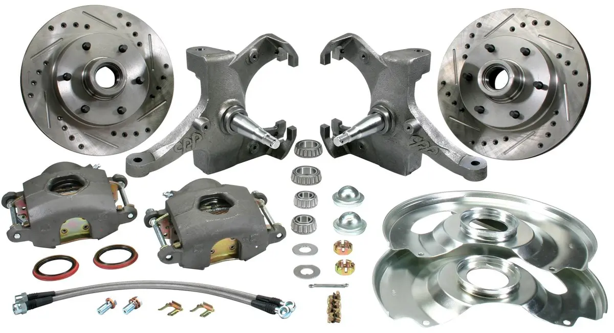 Classic Performance Disc Brake Conversion Kit – Bolt-On Front Brake Upgrade (6062Swbk-6Oe) 1