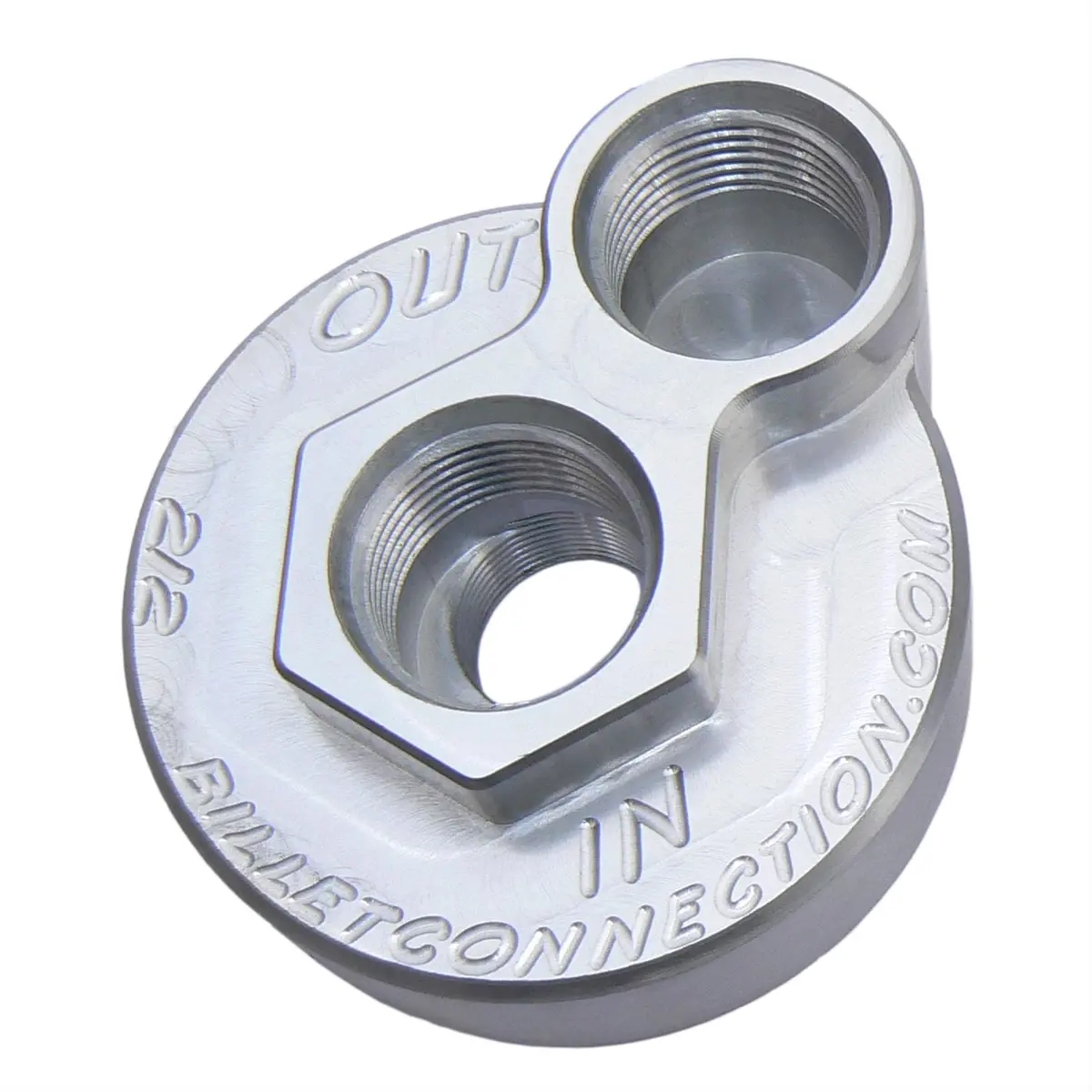 Clear View Filtration Oil Filter Block Adapter – Compact Inline Mount, Part 212 1