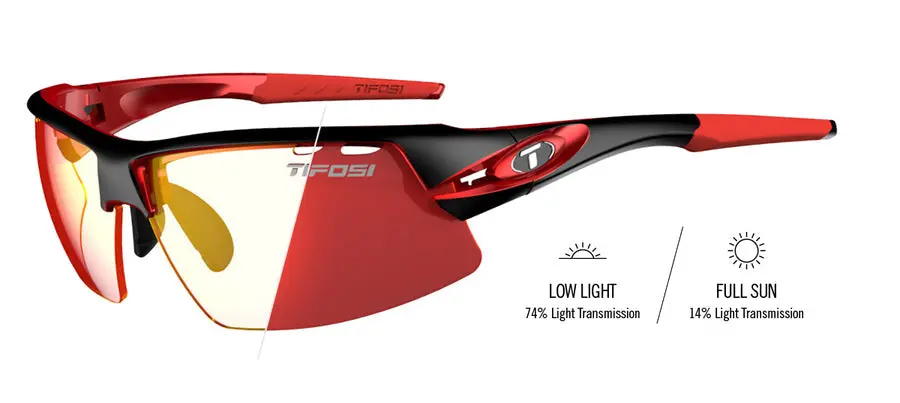 Tifosi Crit Sports Sunglasses (Black/Red) 1