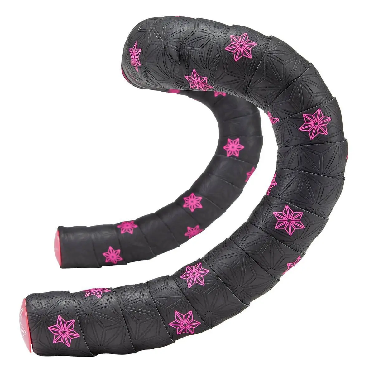 Supacaz Super Sticky Kush Galaxy Bar Tape - Neon Pink Print With Neon Pink Plugs 1