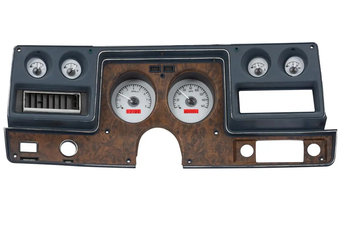 Dakota Digital Vhx-73C-Cvl-S-R Analog Gauge System – Direct-Fit Vintage-Style Cluster With Modern Electronics 1