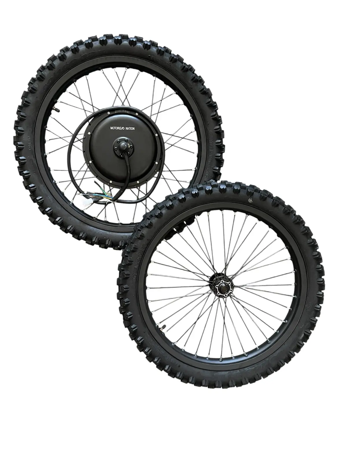 19 Inch Electric Enduro Motorcycle Wheel Set, 5000W Hub Motor, Front And Rear Wheel Set 1