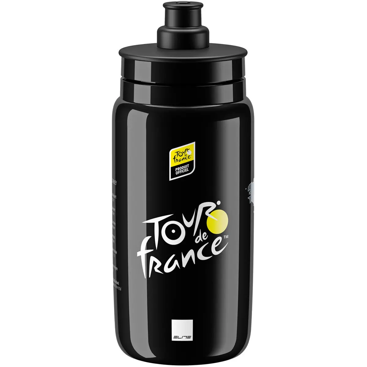Elite Fly Tour De France Water Bottles – Black, 550Ml 1
