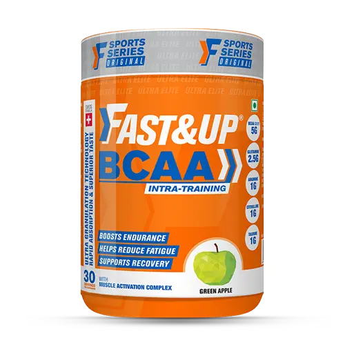 Fast&Up Bcaa - Jar Of 30 Servings - Green Apple Flavour 1