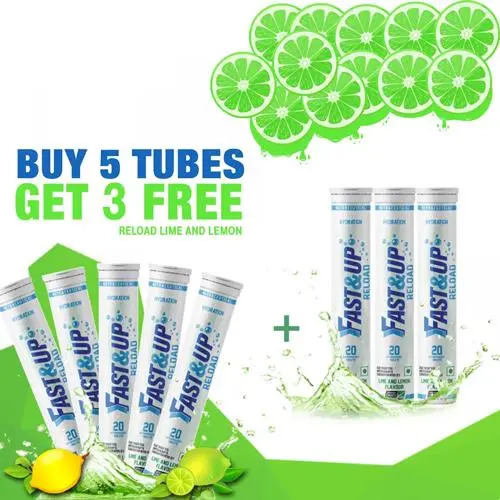 Fast&Up Reload - Bundle Of 8 Tubes - Lime And Lemon 1