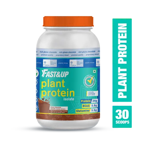 Fast&Up Terra - Plant Protein - 30 Servings - Ghana Chocolate 1