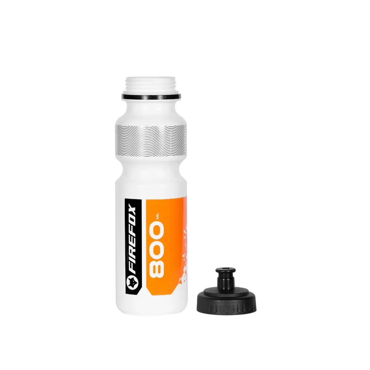 Firefox Bicycle Water Bottle Plastic White - 800Ml 1