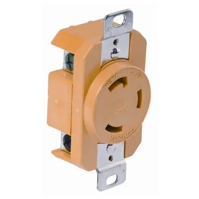 Marinco / Locking Receptacles - 30 Amp (305Crr) 30Amp 125V Female Receptacle 1