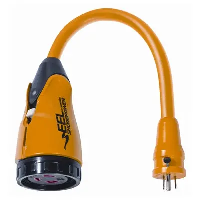 Marinco / Eel Pigtail Adapters (P15-30) Pigtail Eel M/30A 125V To F/15 Strait 1
