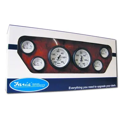 Faria Euro White Boxed Set - Inboard Motors (Kt9798) 1