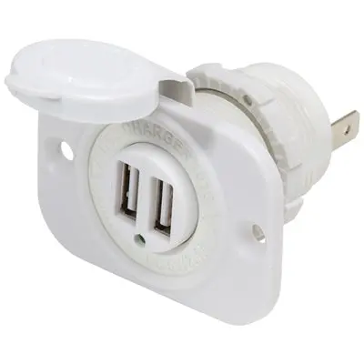 Blue Sea Systems / 12V Dc White Dual Usb Charger 1