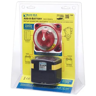 Blue Sea Systems / Add-A-Battery Kit 7650 Solenoid/Battery Switch 1