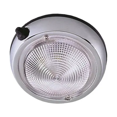 Perko Surface Mount Dome Light - 3 3/4" O.D. (3" Lens) - Chrome Plated (0300Dp0chr) 1