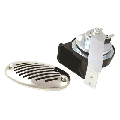 Fiamm / Mini Hidden Horn With Stainless Steel Grill (51808-23) Horn Low Note Mini Ss 1