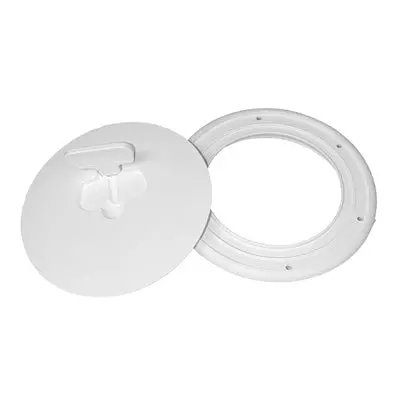 T-H Marine /  Quick Release Cam Lock Deck Plates (Dpcam-8-2-Dp) Deck Plate Quick Release Wht 8" 1